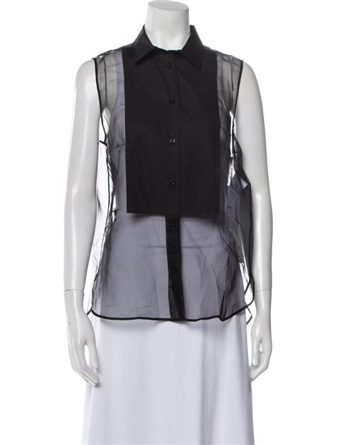 christian dior sleeveless top|Christian Dior Silk Sleeveless Button.